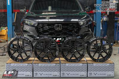 รถ - HONDA CR-V ล้อแม็ก - VAGE VF04 BLACK สเปค- 18x8.5 ET35 5x112-5x114.3 ยาง - TOYO PROXES R45 เบอร์- 235/60R18