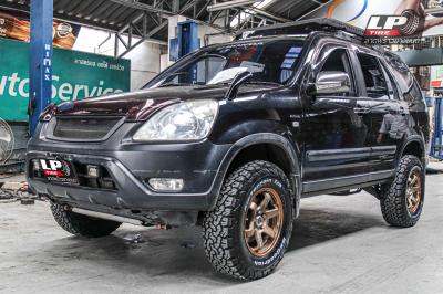 รถ -HONDA CR-V RD4/RD5/RD6/RD7/RD9 ล้อแม็ก - MGW TE37 SL น้ำตาลไหม้ สเปค - 15x7 ET30 5x114.3 รัดยาง - BF-GOODRICH A/T TA K02 เบอร์ - 235/75-15