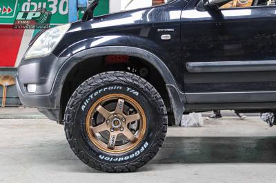 รถ -HONDA CR-V RD4/RD5/RD6/RD7/RD9 ล้อแม็ก - MGW TE37 SL น้ำตาลไหม้ สเปค - 15x7 ET30 5x114.3 รัดยาง - BF-GOODRICH A/T TA K02 เบอร์ - 235/75-15