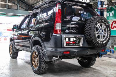 รถ -HONDA CR-V RD4/RD5/RD6/RD7/RD9 ล้อแม็ก - MGW TE37 SL น้ำตาลไหม้ สเปค - 15x7 ET30 5x114.3 รัดยาง - BF-GOODRICH A/T TA K02 เบอร์ - 235/75-15