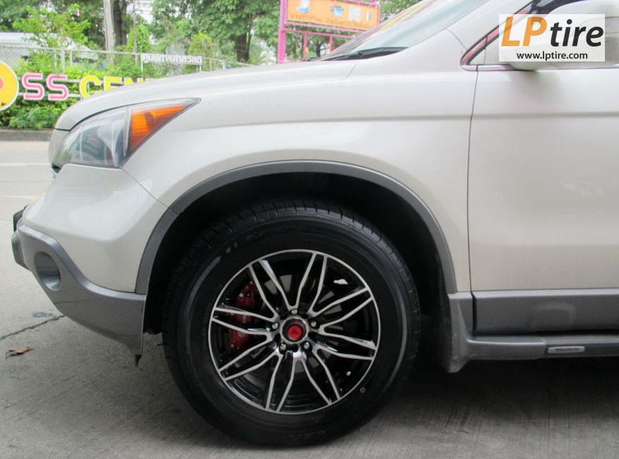 Honda CR-V + ล้อแม็ก Lenso Samurai Azura (SCA) 17นิ้ว สีดำหน้าเงา + ยาง FALKEN ZE912 225/65-17