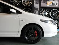 Honda City + ล้อแม็ก Lenso Project-D Spec B (PDB) 17นิ้ว สีดำด้าน + ยาง ACHILLES ATR 205/45-17