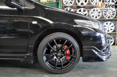 Honda City + ล้อแม็ก Lenso Project-D Spec E (PDE) 17นิ้ว สีดำด้าน + ยาง DURUN B717 205/45R17