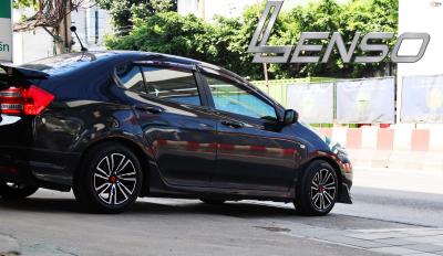 #HONDA #CITY จัดล้อแม็กแท้ #LENSO SCR SAMURAI #RYU 15x7 ET35 4x100 #ดำหน้าเงา พร้อมยาง YOKOHAMA ES32 195/55-15
สวยลงตัวแบบหล่อขึ้นทีเดียว ดุโหดร้ายมาก ขอบคุณ