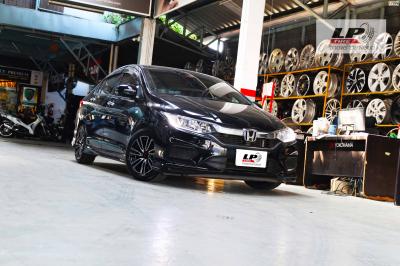 #HONDA#CITY จัดล้อแม็ก APP By Lenso TORQ SMR 15x7 ET35 4x100 #ดำหน้าเงา พร้อมยาง ALLIANCE 030Ex MADE IN JAPAN 195/55-15 สวยลงตัวครับ