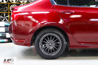 #HONDA#CITY จัดล้อแม็ก #LENSO ProjectD #RACE5 15x7.5 ET35 4x100 #สีHyper Dark ใส่ยางเดิมยังสวยงามลงตัว 