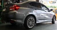 Honda City + ล้อแม็ก SSW Velocity (S158) 15นิ้ว สี Black Chrome