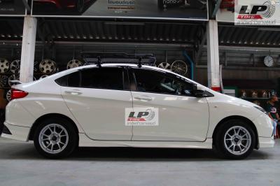 รถ - HONDA CITY ล้อแม็ก - KONIG N903 สี silver สเปค - 15x7.5 4x100 ET35 รัดยาง - YOKOHAMA Alliance 030EX AL30 เบอร์ - 195/55R15