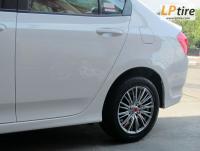 Honda City + ล้อแม็ก Lenso Chouten (SCC) 15นิ้ว สีHyper Black หน้าเงา + ยาง FALKEN ZE522 195/55-15