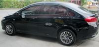 Honda City + ล้อแม็ก SSW Velocity (S158) 15นิ้ว สีBlack Chrome + ยาง DUNLOP LM 703 195/55-15