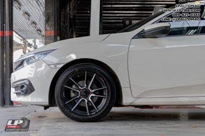 รถ - HONDA CIVIC ล้อแม็ก - ENKEI SC47 ดำด้านหน้าเงาด้าน สเปค - 17x7.5 ET38 5x114.3 ยาง - YOKOHAMA V553 เบอร์- 215/50-17