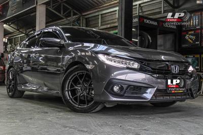 รถ - HONDA CIVIC X (FC) ล้อแม็ก - LENSO Jager Dyna HD สเปค -17x7.5 ET35 5x114.3 รัดยาง - ยางเดิม เบอร์ -