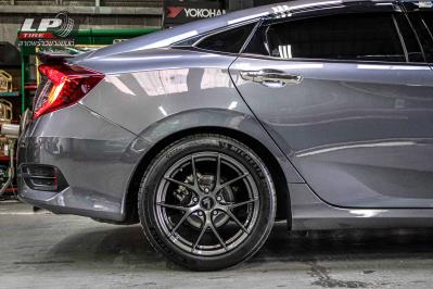 รถ - HONDA CIVIC X (FC) ล้อแม็ก - LENSO Jager Dyna HD สเปค -17x7.5 ET35 5x114.3 รัดยาง - ยางเดิม เบอร์ -