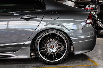 รถ - HONDA CIVIC X (FC) ล้อแม็ก - Arays Wolf Race A-406 18x7.5 ET40 Black โครเมี่ยม สเปค - 5x100-5x114.3 ยาง - FIRENZA ST-01A เบอร์ - 225/40-18