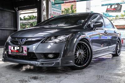 รถ - HONDA CIVIC X (FC) ล้อแม็ก - Arays Wolf Race A-406 18x7.5 ET40 Black โครเมี่ยม สเปค - 5x100-5x114.3 ยาง - FIRENZA ST-01A เบอร์ - 225/40-18