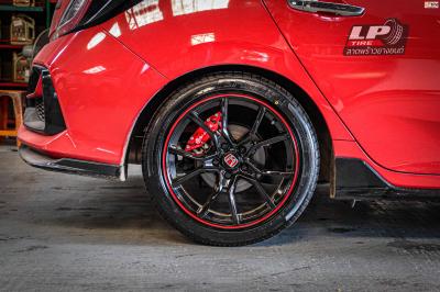 รถ - HONDA CIVIC X (FC) ล้อแม็ก - APEX ZR165 ดำขอบแดง สเปค - 18x8 ET35 5x114.3
รัดยาง - FIRENZA ST-01A เบอร์- 225/45-18