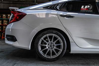 รถ - HONDA CIVIC ล้อแม็ก - ENKEI SC22 (M8522) HDK สเปค - 17x7 ET35 5x100-5x114.3
รัดยาง - MICHELIN Pilot Sport 4 เบอร์- 215/45-17