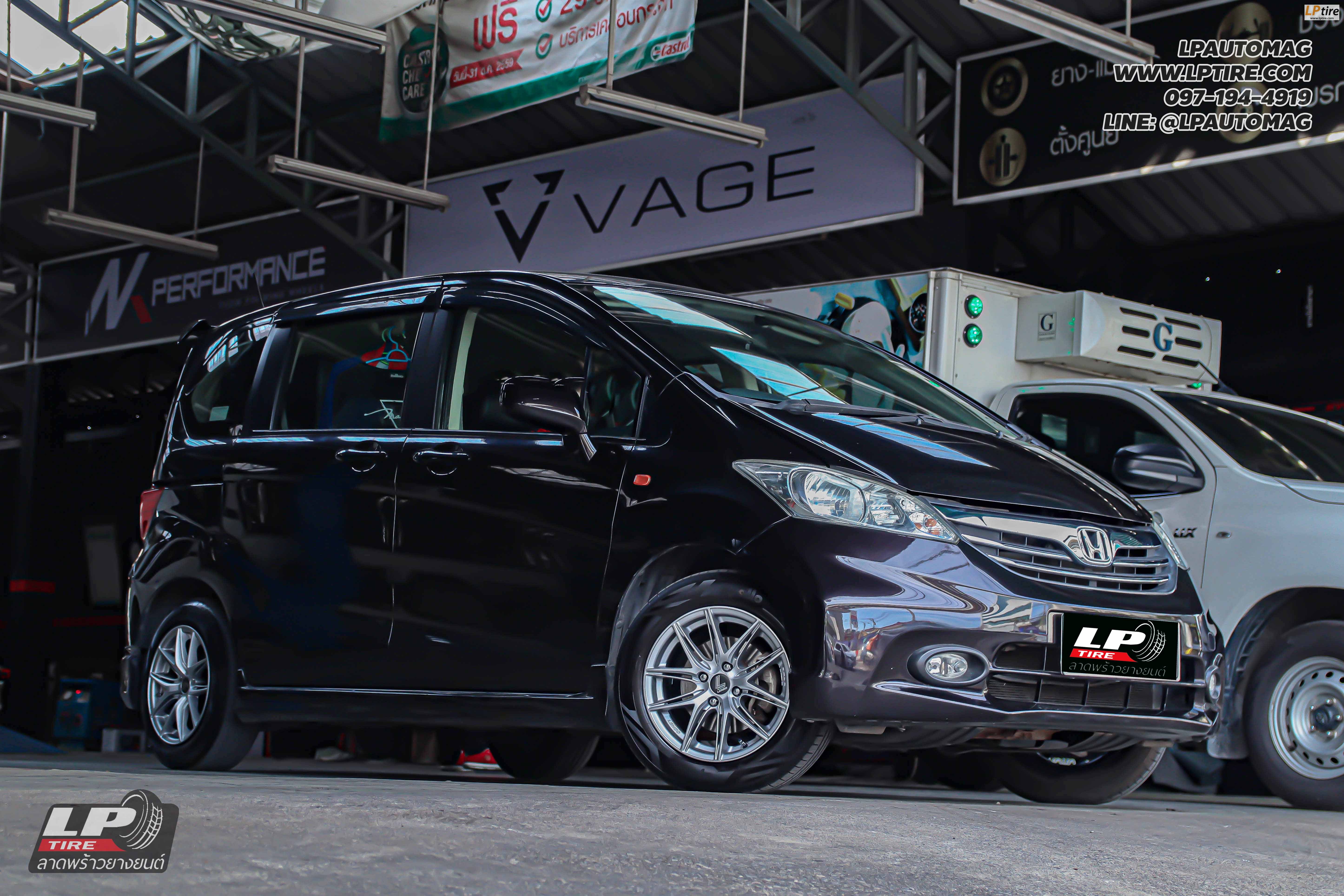 รถ -HONDA FREED ล้อแม็ก - LENSO JAGER NOVA เงินด้าน สเปค - 15x7 ET35 4x100 ยาง - APOLLO เบอร์ - 185/55-15