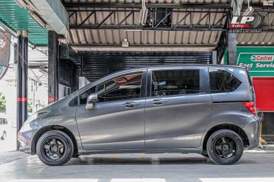 รถ - HONDA FREED ล้อแม็ก - NK Performance NK388 (SPOON) Flowforming ดำด้าน ขอบ -15x7 ET35 4x100 ยาง - MAXXIS VICTRA i-PRO เบอร์ - 195/55-15