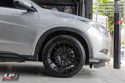 รถ - HONDA HR-V ล้อแม็ก - NK Performance FF05RR (RS05RR) Flowforming ดำด้าน สเปค - 18x8.5 ET35 5x114.3 ยาง -LENSO D-1CS เบอร์ - 235/45-18