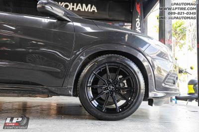รถ - HONDA HR-V&nbsp;ล้อแม็ก - VAGE VF08 FlowForming ดำเงา สเปค - 18x8.5 ET35 5x112-5x114.3&nbsp;รัดยาง - LENSO D-1CS เบอร์ - 235/50-18