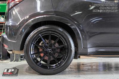 รถ - HONDA HR-V&nbsp;ล้อแม็ก - VAGE VF08 FlowForming ดำเงา สเปค - 18x8.5 ET35 5x112-5x114.3&nbsp;รัดยาง - LENSO D-1CS เบอร์ - 235/50-18
