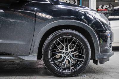 รถ - HONDA HR-V RU ล้อแม็ก - SSW S348 ดำหน้าเงา สเปค - 17x8 ET38 5x114.3 รัดยาง - YOKOHAMA AE51 เบอร์ - 225/50-17