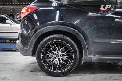 รถ - HONDA HR-V RU ล้อแม็ก - SSW S348 ดำหน้าเงา สเปค - 17x8 ET38 5x114.3 รัดยาง - YOKOHAMA AE51 เบอร์ - 225/50-17