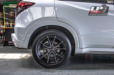 รถ - HONDA HRV RU ล้อแม็ก - LENSO JAGER JAVA ดำหน้าเงา สเปค - 17x7.5 ET38 5x114.3