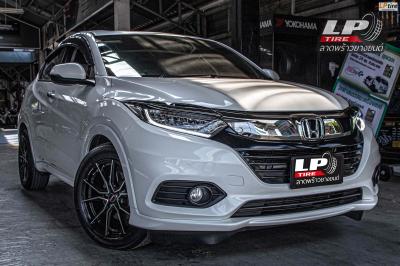 รถ - HONDA HRV RU ล้อแม็ก - LENSO JAGER JAVA ดำหน้าเงา สเปค - 17x7.5 ET38 5x114.3