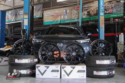 รถ - HONDA HRV ล้อแม็ก - VAGE VF032 ดำด้าน สเปค -18x8.5 ET35 5x112-5x114.3 ยาง - YOKOHAMA V552 เบอร์ - 235/50-18