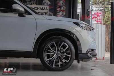 รถ -HONDA HRV ล้อแม็ก - SSW S185 ดำหน้าเงา สเปค - 18x8.5 ET42 5x114.3 รัดยาง Bridgestone เบอร์- 225/50 R18