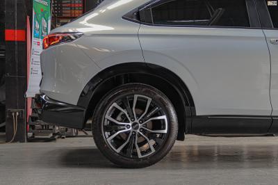 รถ -HONDA HRV ล้อแม็ก - SSW S185 ดำหน้าเงา สเปค - 18x8.5 ET42 5x114.3 รัดยาง Bridgestone เบอร์- 225/50 R18