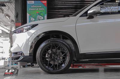 รถ - HONDA HRV ล้อแม็ก - VAGE VF032 V-BLACK สเปค - 18x8.5 ET35 5x114.3-5x112 รัดยาง - Bridgestone เบอร์ - 225/50R18