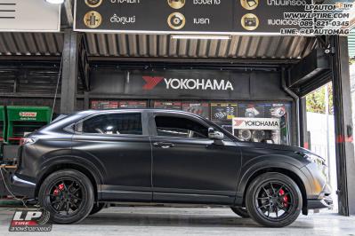 รถ - HONDA HR-V ล้อแม็ก - VAGE VF02 FlowForming ดำด้าน สเปค - 18x8.5 ET35 5x112-5x114.3 ยาง - YOKOHAMA V553 เบอร์ - 235/50-18