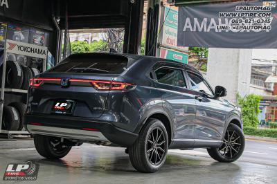 รถ - HONDA HR-V ล้อแม็ก - LENSO JAGER JAVA ดำหน้าเงา สเปค - 17x7.5 ET38 5x114.3 ใช้ยางเดิม