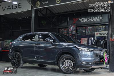 รถ - HONDA HR-V ล้อแม็ก - LENSO JAGER JAVA ดำหน้าเงา สเปค - 17x7.5 ET38 5x114.3 ใช้ยางเดิม