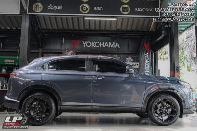 รถ - HONDA HR-V&nbsp;ล้อแม็ก - VAGE VFX01 FlowForming BLACK สเปค - 18x8.5 ET35 5x112-5x114.3&nbsp;ใช้ยางเดิม