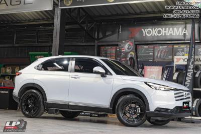 รถ - HONDA HRV&nbsp;ล้อแม็ก -LENSO Jager Dyna ดำด้าน สเปค - 17x7.5 ET35 5x114.3&nbsp;ใช้ยางเดิม
