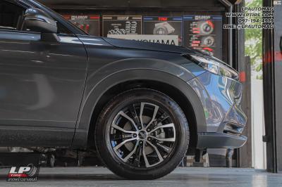 รถ - HONDA HRV ล้อแม็ก - SSW S185 ดำหน้าเงา สเปค -17x7.5 ET42 5x114.3 ยาง - Turanza T005A เบอร์ - 215/60R17