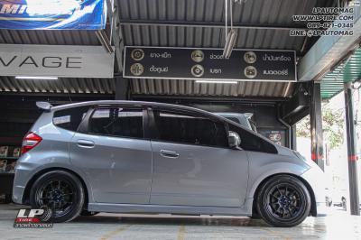 รถ - HONDA JAZZ ล้อแม็ก - ENKEI SC58 ดำด้าน สเปค - 15x7 ET35 4x100 ยางเดิม