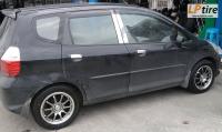 Honda Jazz + ล้อแม็ก Rays G10 15นิ้ว สี Hyper Black + ยาง YOKOHAMA Earth-1 195/55-15