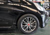 Honda Jazz + ล้อแม็ก Lenso Samurai Bushido (SCB) 15นิ้ว สีเทาหน้าเงาด้าน + ยาง FALKEN ZE522 195/55-15