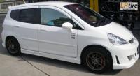 Honda Jazz + ล้อแม็ก Enkei SC33 15นิ้ว สีCopper + ยาง YOKOHAMA EARTH-1 195/55-15
