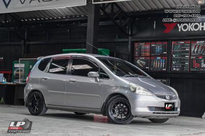 รถ - HONDA JAZZ ล้อแม็ก -ADVANTI N719 FlowForming ดำด้าน สเปค - 15x7 ET35 4x100 ยาง - YOKOHAMA E70 เบอร์ - 185/60-15