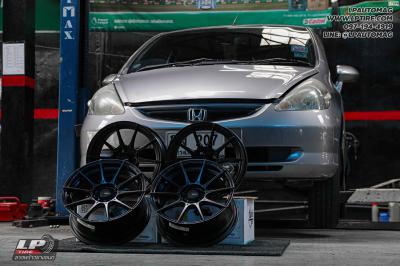รถ - HONDA JAZZ ล้อแม็ก -ADVANTI N719 FlowForming ดำด้าน สเปค - 15x7 ET35 4x100 ยาง - YOKOHAMA E70 เบอร์ - 185/60-15
