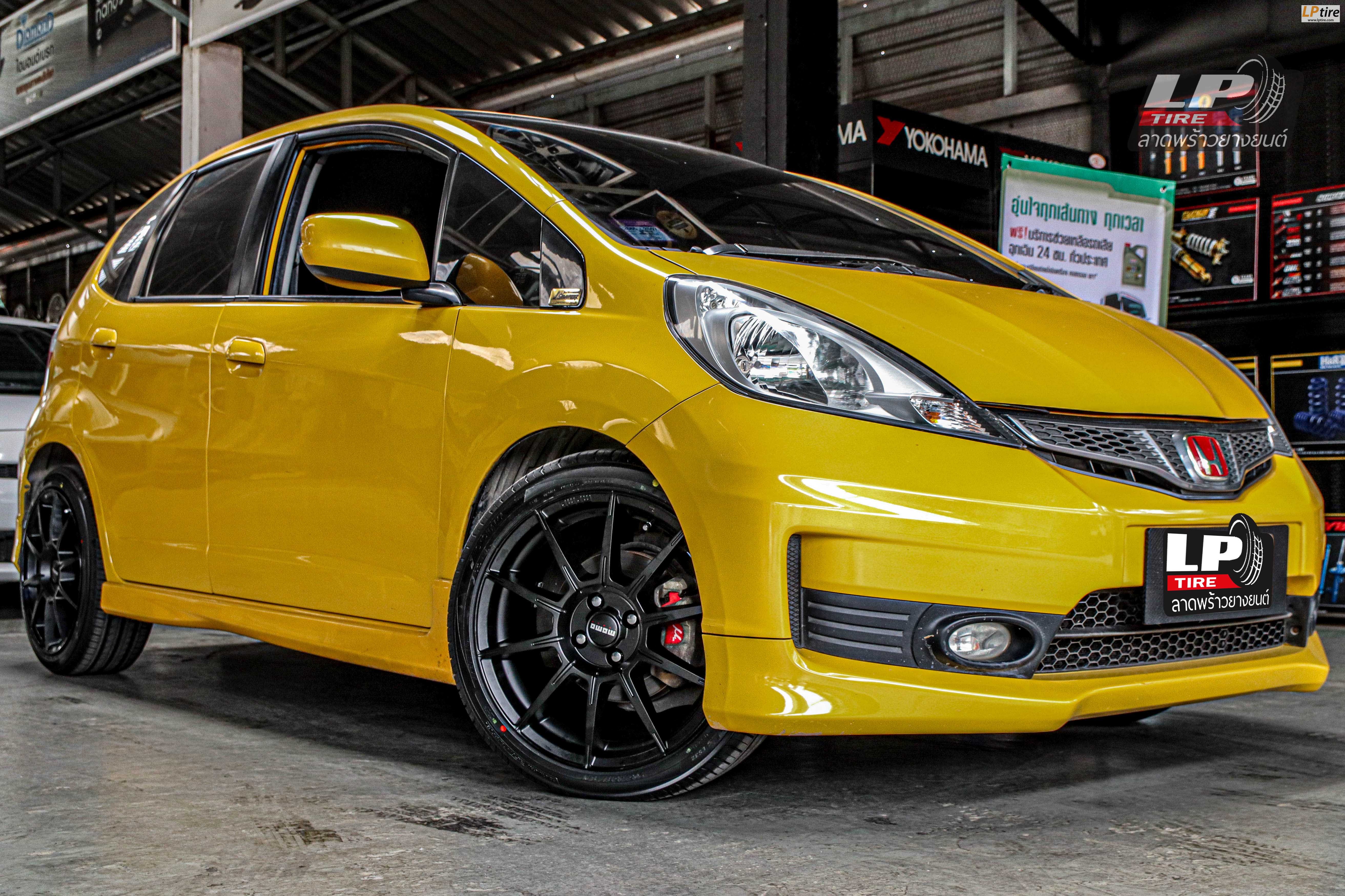 รถ -HONDA JAZZ ล้อแม็ก - MOMO H709 RUSH ดำด้าน ขอบ - 17x7.5 ET40 4x100 ยาง - YOKOHAMA ES32 เบอร์ - 205/45-17