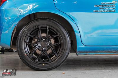 รถ - HONDA JAZZ ล้อแม็ก - EmotionR VS2 BY LENSO ดำด้าน สเปค - 15x7 ET35 4x100 รัดยาง - ALLIANCE AL30 030Ex เบอร์ - 195/55-15