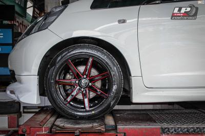 รถ - HONDA JAZZ ล้อแม็ก - EmotionR V08 ขอบ - 15x7 ET35 4x100 ยาง - FALKEN ZE914 เบอร์ - 195/55-15