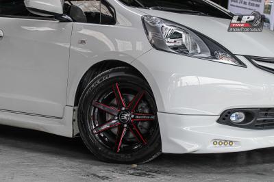 รถ - HONDA JAZZ ล้อแม็ก - EmotionR V08 ขอบ - 15x7 ET35 4x100 ยาง - FALKEN ZE914 เบอร์ - 195/55-15